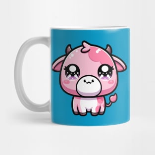 Pink Kawaii Cow Mug